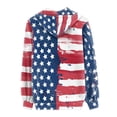 thumbnail image 4 of Suhoaziia Fall Clothes for Women Classic American Flag Pattern Zip Up Hoodies Lightweight Long Sleeve Casual Outdoor Activities Sweatshirt with Pocket Size S, 4 of 6
