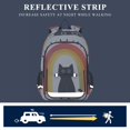 thumbnail image 5 of FORMRS School Backpack 17" Student Travel Bag with Laptop Compartment, Black Cat Rainbow, 5 of 7