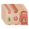 thumbnail image 2 of Outdoor Backpack Pattern Reversible Placemat Set of 4 Non Slip Coffee Mats 18x12 Inch for Dining, Kitchen, Coffee, 2 of 9