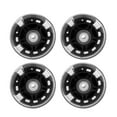 thumbnail image 2 of 4x Roue de Patin à Roulettes en PU avec Roulement Hommes Femmes Accessoires de Patinage Extérieur Noir, 2 of 8