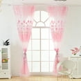 thumbnail image 3 of Rideau en Tulle, Motif Floral en Polyester, Rideau de Fenêtre Robuste et Résistant, 3 of 8