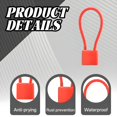 thumbnail image 3 of MELIVO Bike Lock,7.87" Bike Lock For Kids,Opening Steel Cable Bicycle Lock Bike Lock with Key,Red, 3 of 7