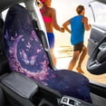 thumbnail image 4 of XYZCANDO Butterflies and Moon Sweating Car Seat Cover Cooling Microfiber, Compatible with Auto Interior Van, for Sedan Trucks SUV, 4 of 7