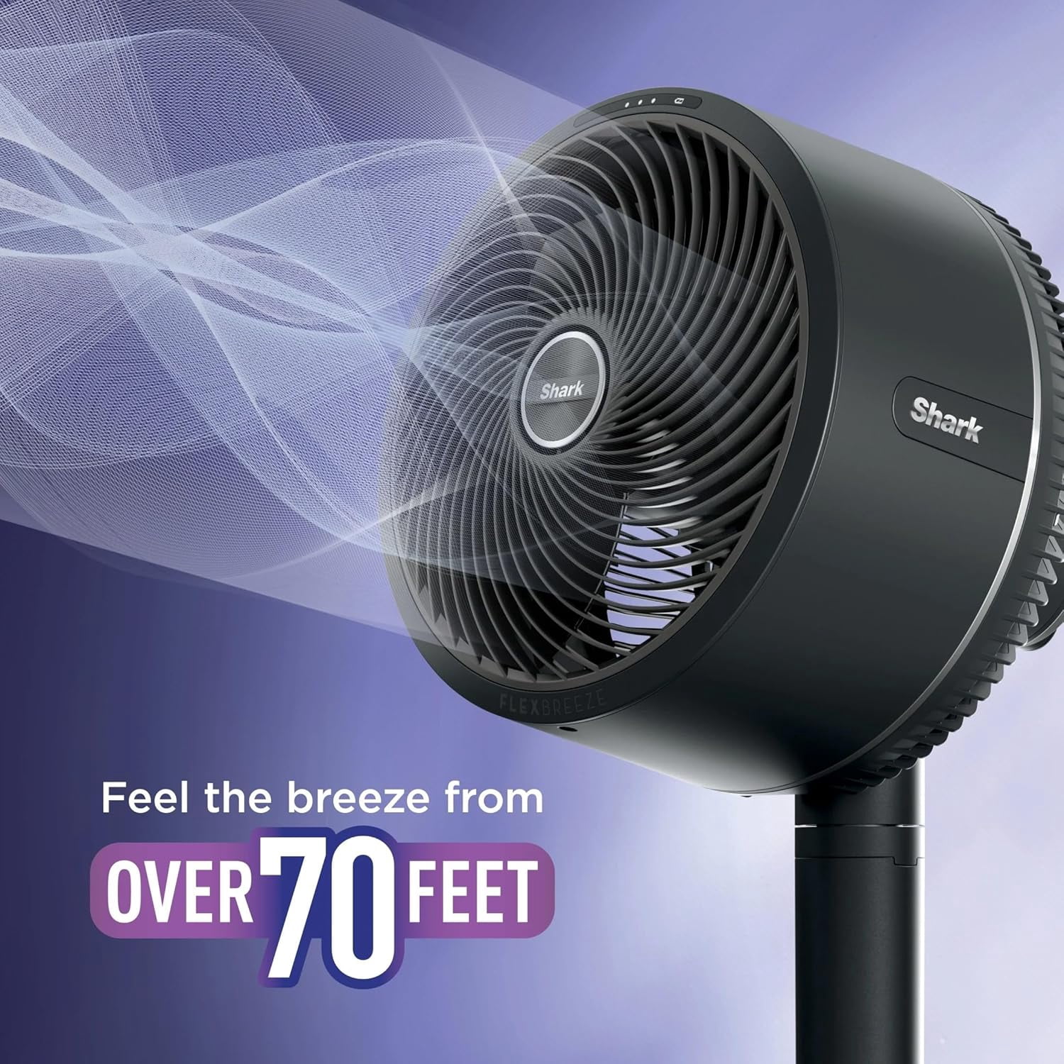 Restored Shark R-UH205 FlexBreeze Indoor & Outdoor Fan with Pedestal & Tabletop, Portable, Remote, Quiet (Refurbished)