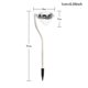 thumbnail image 3 of 4pcs Outdoor Light Solar Garden Stake Yard Light Stainless Steel Lawn Lamp Decor, 3 of 5