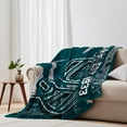thumbnail image 3 of Football Team Color Throw Blanket Football Flannel Blanket for Men Women Boys Kids Team Blanket for Living Room for Football Fans Gifts 60" x 50", 3 of 5