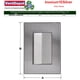 thumbnail image 3 of Apagadores Tipo Escalera Inoxium1ESilver 1Pza Apagador Escalera 125-250VCA 10A 50/60Hz Plateado Acero Inoxidable/PC., 3 of 3