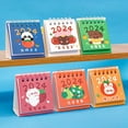 thumbnail image 6 of Desk Calendar, Mini 2024 Cute Cartoon Standing Flip Desktop Calendar, Small Daily Planning Monthly Calendar for Home, 6 of 20