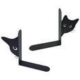 thumbnail image 7 of Sylvtty 2Pcs Cat Book Stand Whimsical 3D Cat Design Sturdy Metal Construction Booklocks Powder-coated Decorative Bookends, 7 of 7