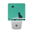 thumbnail image 6 of Yayeee LED Night Light for The Home Plug in With Light Sensors 2 Pack, Green Cat, 6 of 6