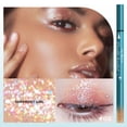 thumbnail image 1 of Xihbxyly Almacén de liquidación Delineador de ojos líquido 2 en 1, sombra de ojos en purpurina, larga duración, alta pigmentación, lápiz delineador de ojos negro, sombra de ojos en 3,5 + 1,2 ml, 1 of 2
