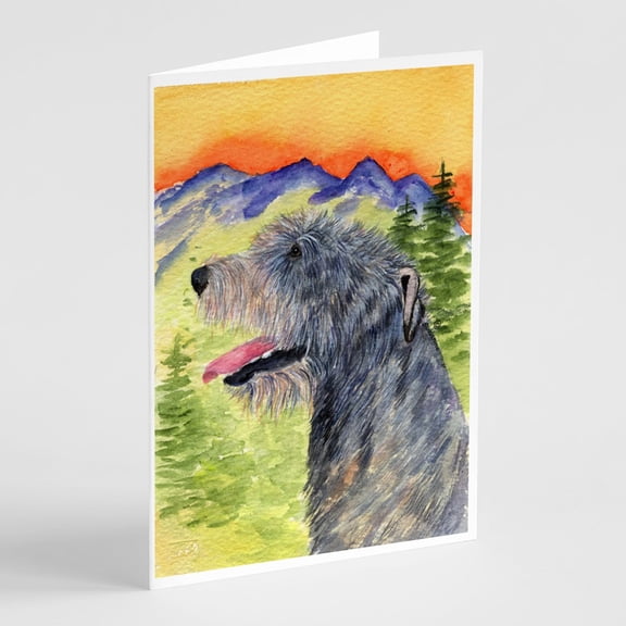 Irish Wolfhound Greeting Cards and Envelopes Pack of 8