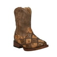 thumbnail image 2 of Roper Boys Bird Blocks Checkered Square Toe Cowboy   Mid Calf Boots, 2 of 5