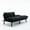 Black, variant on Soft Foam Inside, Black Upholstered - Sofa Bed for Primary Living Areas