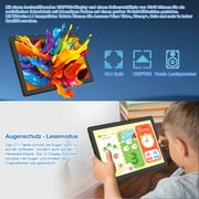 Android 14 10.1 inch Tablets with 1280 * 800 IPS HD Touchscreen, 8-Core, 8GB RAM 64GB ROM+1TB TF, Widevine L1, Face ID, Wi-Fi 6 - Black