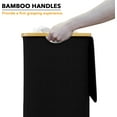 thumbnail image 6 of SpaceAid 110L Laundry Hamper with Lid, Large Tall Clothes Basket Bin, Black, 6 of 6