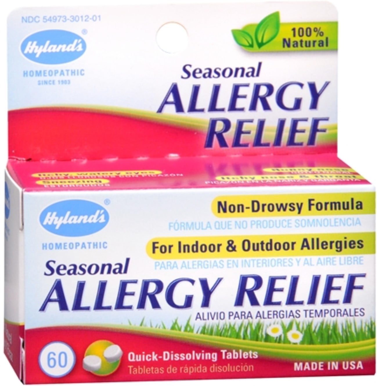 Hyland's Seasonal Allergy Relief Tablets 60 Tablets