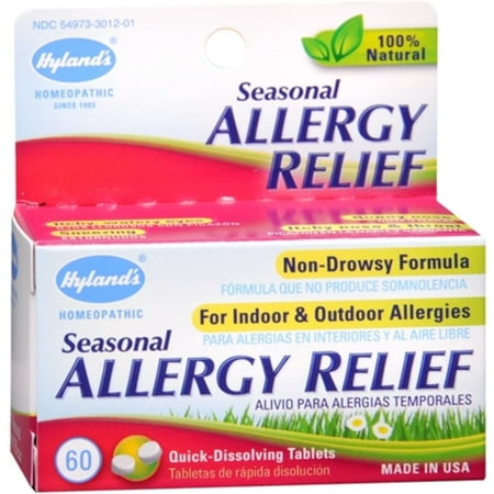 Hyland's Seasonal Allergy Relief Tablets 60 (Best Remedy For Seasonal Allergies)