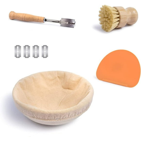 1pcs Bread Proofing Basket Set (Round) - Bread Proofing Baskets, Proofing Baskets for Sourdough - Bread Making Kit - Baker Gift - Baking Tools and Supplies