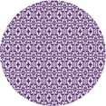 thumbnail image 1 of Ahgly Tapis Rond Lavable en Machine Intérieur Transitionnel Fleur Rose, 7 Pieds Rond, 1 of 7