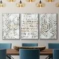 thumbnail image 2 of Sand Glyphs I - Framed Premium Gallery Wrapped Canvas L Frame 3 Piece Set - Ready to Hang, 2 of 9