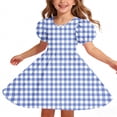 thumbnail image 7 of QSXADF Girls' Summer Casual Dress Sundress Children's Round Neck Sleeve Short Sleeved Dress Classic Back Girl Summer Dress Summer Outfits, 7 of 7
