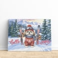 thumbnail image 3 of Hello Welcome Winter The Ski Shih Tzu Snowy Day Horizontal Matte Canvas Poster Lion Dog Lover Gifts Wall Art Home Decor - 13013, 3 of 5