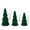 Green, variant on Flocked Christmas Tree Set of 3 Tabletop Christmas Trees Red Mini Trees for Holiday Decor, Textured Christmas Centerpiece for Mantel Shelf and Party Display