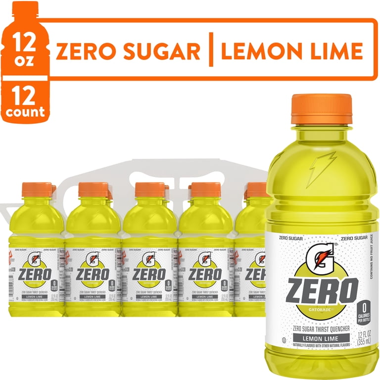 Gatorade Zero Sugar Thirst Quencher Lemon Lime, 12 fl oz, 12 Pack photo 8