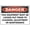 Warning Sign 2, variant on Danger Wear Goggles While Cleaning with Compressed Air Sign OSHA No.2143, 8"x12" Metal Tin PPE Safety Sign