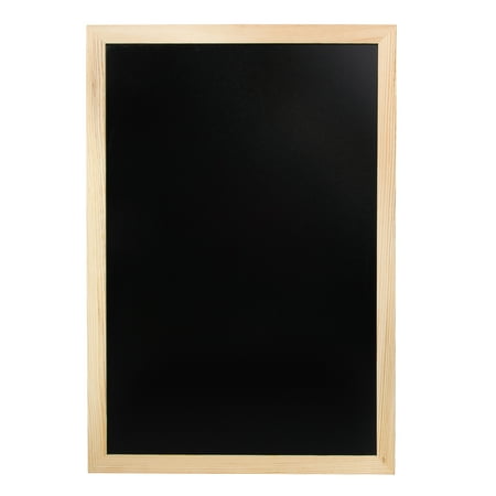 CousinDIY 19 x 13 inch Black Chalkboard with Natural Unfinished Wood Frame