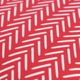 thumbnail image 2 of Rizzy Home Throw Pillow TFV122 Transitional Red Rows Chevrons 22" x 22" Square, Poly Filled, 2 of 4