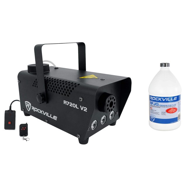 Rockville R720L Fog/Smoke Machine+Remote+Multi Color LED Built in!+Gallon Fluid