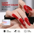 thumbnail image 4 of Kit de esmaltes de uñas en gel GAOY, 23 unidades, colores otoñales con juego de capa superior, 4 of 6