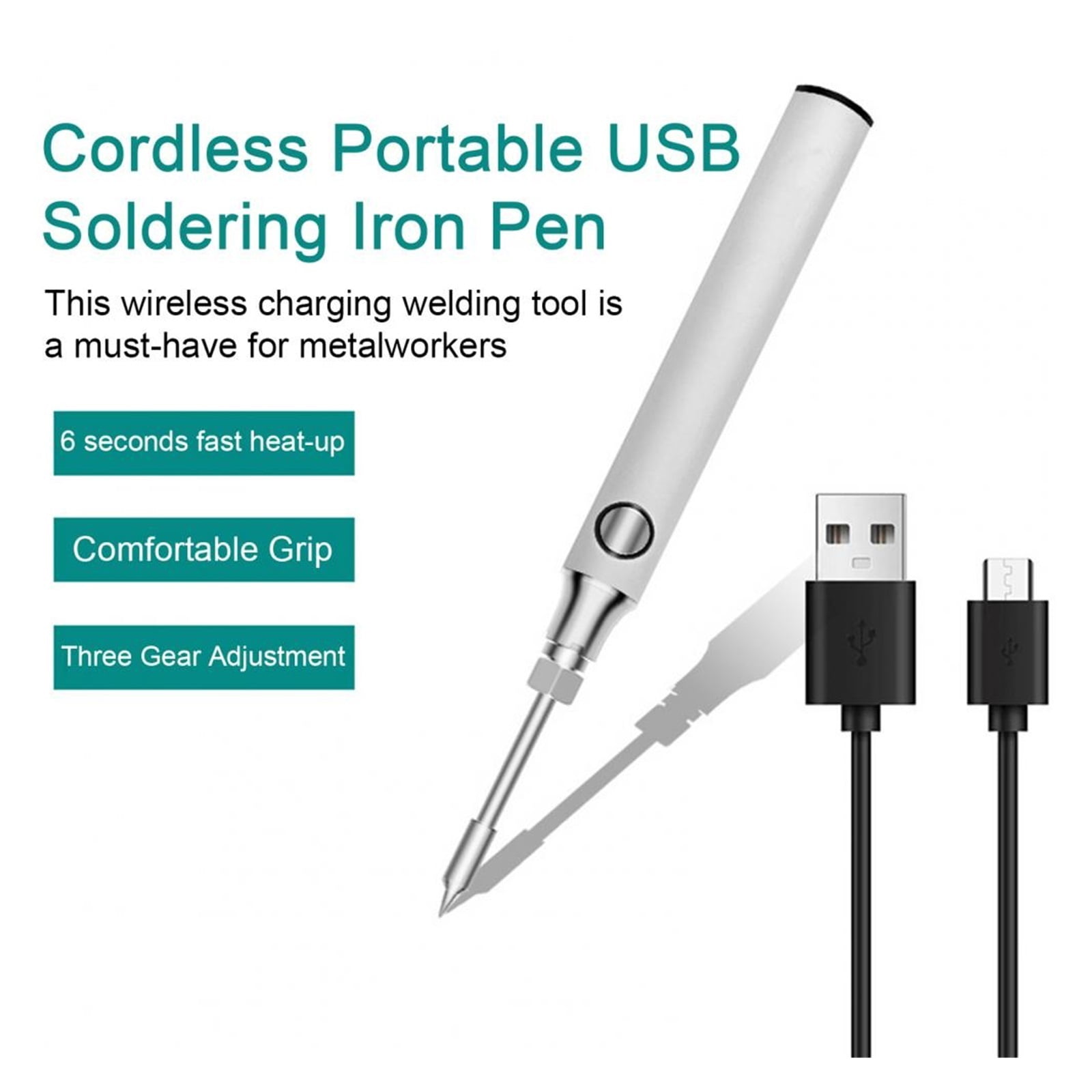 Electronic Soldering Pen,Mini Three Gear Adjustment Portable Mini Soldering Welding Pen ,Electric Soldering Iron Repair ,Accurate Temperature Control