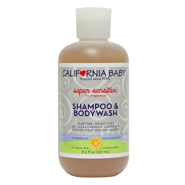 California Baby Super Sensitive Shampoo & Bodywash, 8.5 fl oz Walmart