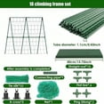 thumbnail image 1 of 1 Set A-shaped Metal Cucumber Trellis: Easy Installation Plant Support!, 1 of 7