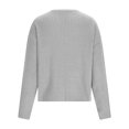 thumbnail image 5 of Homenesgenics Multiple Colors Available Sweater for Women Fall Winter Long-Sleeve V-Neck Pullover Gray L, 5 of 8
