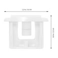thumbnail image 3 of MOVTOTOP Durable Plastic Top Shelf End Cap for Dishwasher White 5 Pieces Fits Most Models, 3 of 7