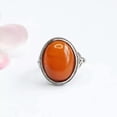 thumbnail image 1 of HOOUN Natural Yellow Honey Wax Ring Amber Ring Adjustable Opening For Men Women, 1 of 5