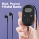 thumbnail image 3 of Mini Pocket Radio Negro Con Retroiluminación Recargable LCD Pantalla LCD 500 MAh Portable AM ​​FM Pocket Radio, 3 of 7