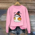 thumbnail image 3 of Kaliqueen Crewneck Sweatshirt Halloween-themed prints Long Sleeve Pullover Casual Gothic Fall Clothes 2025, 3 of 3