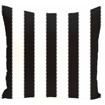 Simply Daisy 16" x 16" Stitch in Time Stripes Print Pillow, Black