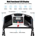 thumbnail image 4 of Folding Treadmill Auto Incline for Running, Jogging, Walking with 15-Level Adjustment, 12 Preset Training Programs on Large LCD Display and 3.5 Horse Power for Home & Office & Gym Workout, 4 of 9
