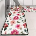 thumbnail image 2 of Kitchen Rugs Sets Of 2,Pioneer Flower Floral Print Pattern Anti Fatigue Kitchen Mat Rugs Non Slip Washable,Decorative Kitchen Floor Mats for Kitchen,Sink,Laundry,17"x47"+17"x47", 2 of 5
