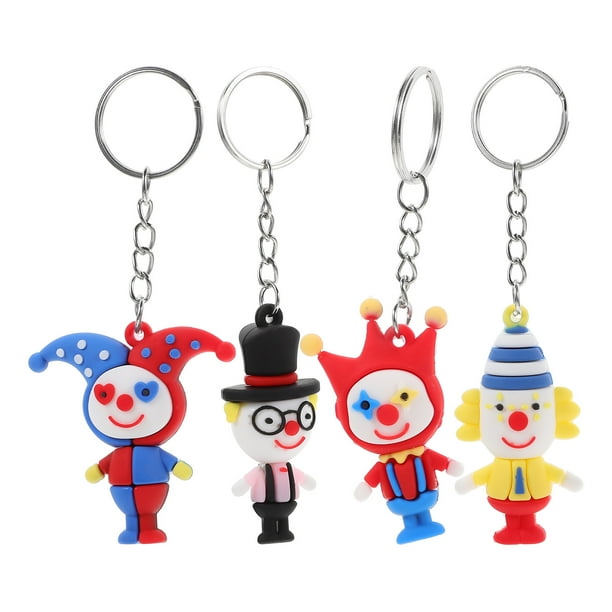 4pcs llave llave llavero llavero llave anillo mochila decoraciones colgantes de colgantes Favor de la fiesta del llavero