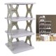 thumbnail image 5 of Organizador De Zapateros, Zapatero Plegable Estable Gris De 4 Niveles Que Ahorra Espacio, Resistente Al óxido Para Entrada De Puerta Principal, 5 of 7