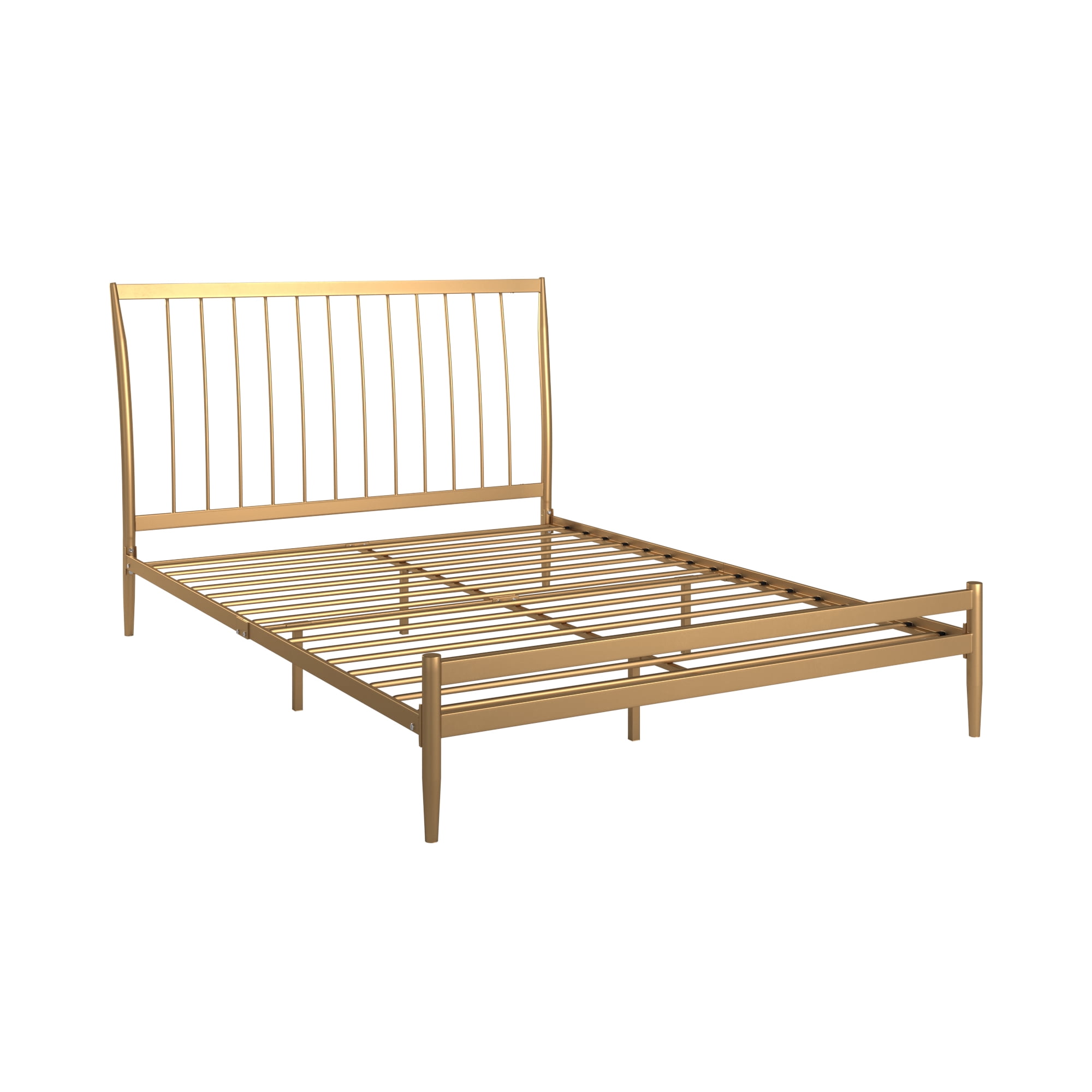 Weston Home Haverhill Gold Finish Metal Platform Full Bed