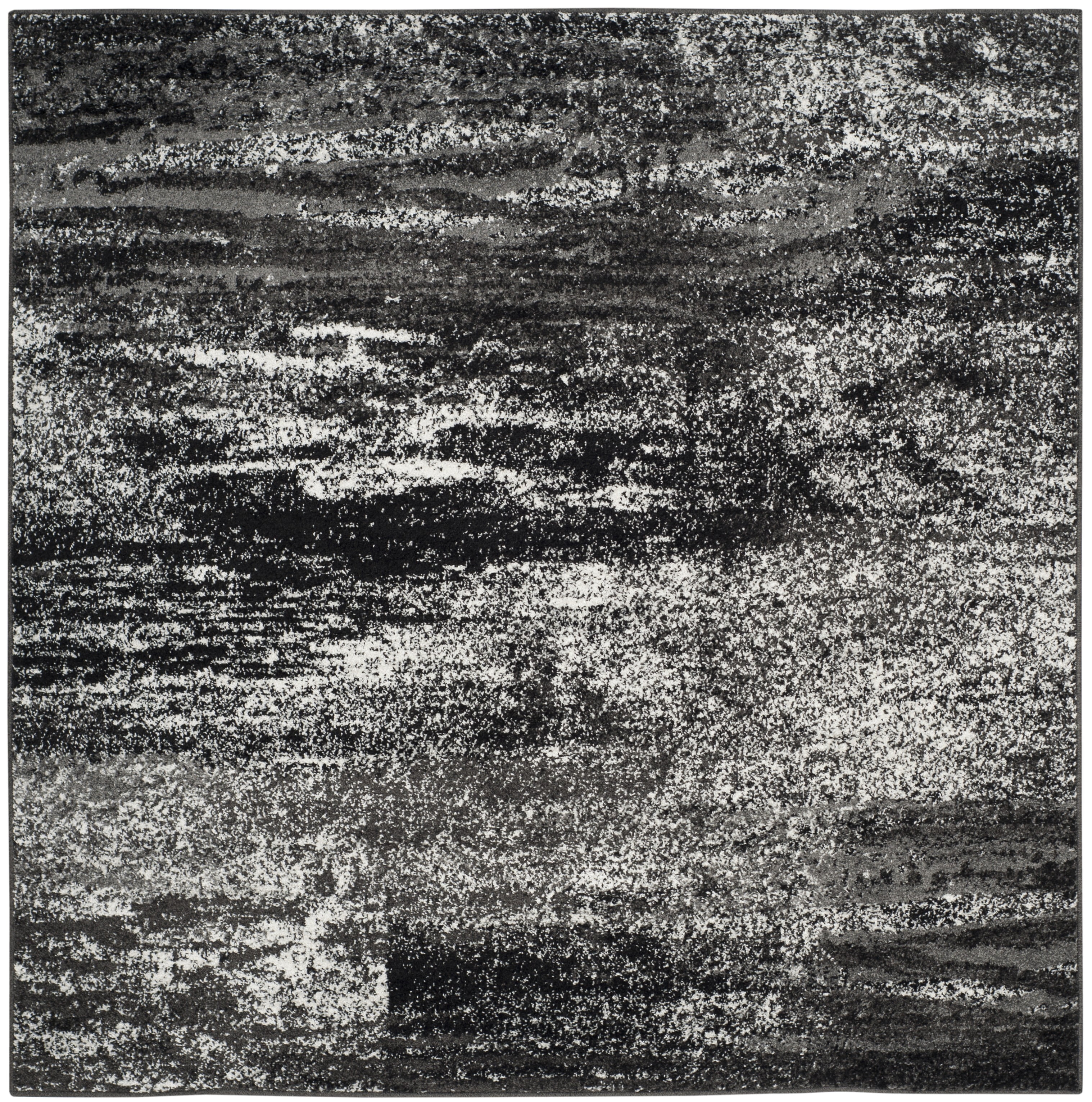 Safavieh Adirondack Rudyard Abstract Ombre Area Rug, Silver/Black, 12' x 12' Square
