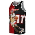 thumbnail image 2 of Men's Mitchell & Ness Dwyane Wade Black/Red Miami Heat Sublimated Player Tank Top, 2 of 3
